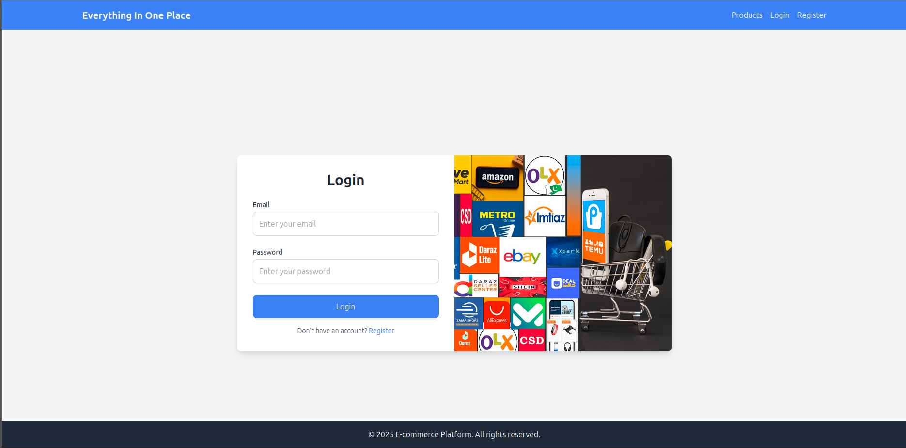 E-Commerce Dockerized preview
